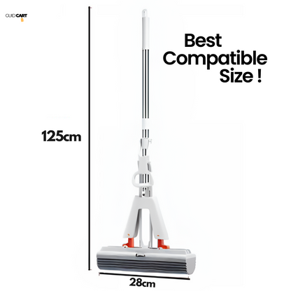 SqueezeClean FlexMop - Self-Draining Rubber Cotton Mop