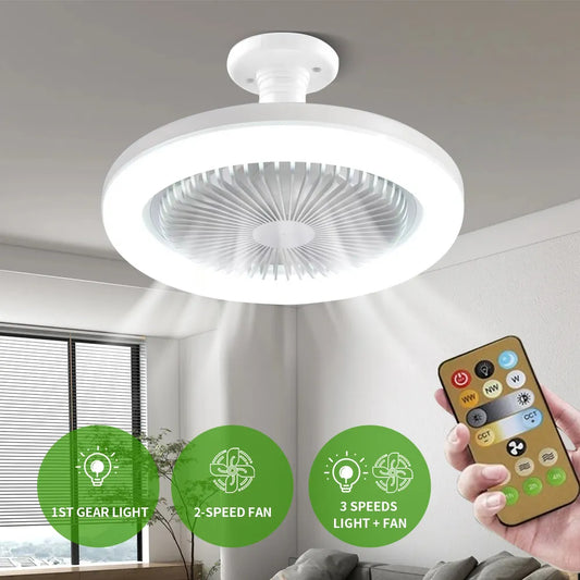 LumiFan SmartEase - Modern Energy Saving Ceiling Fan with Light