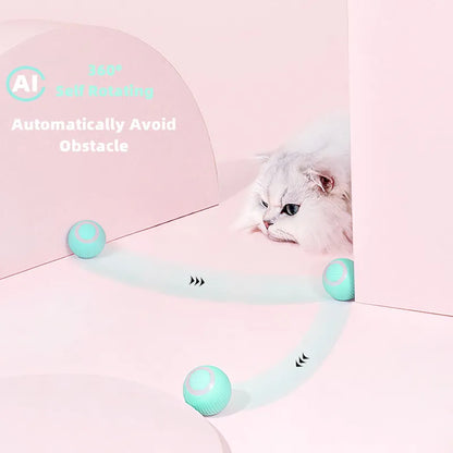 RollingPurr Toy : Electric Automatic Rolling Ball Cat Toy