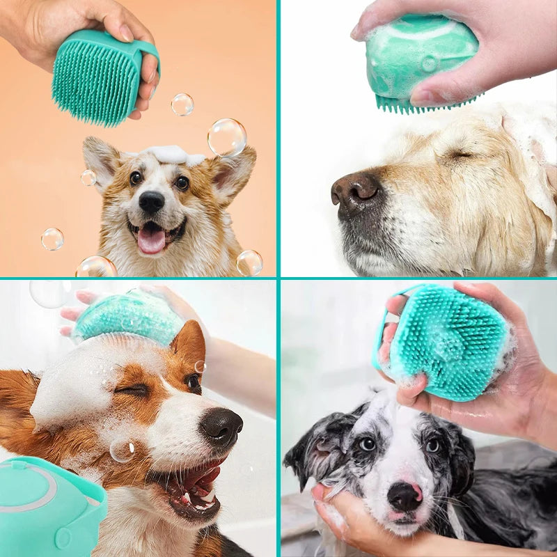 FurCare Scrub: Puppy Big Dog Cat Bath Massage Brush